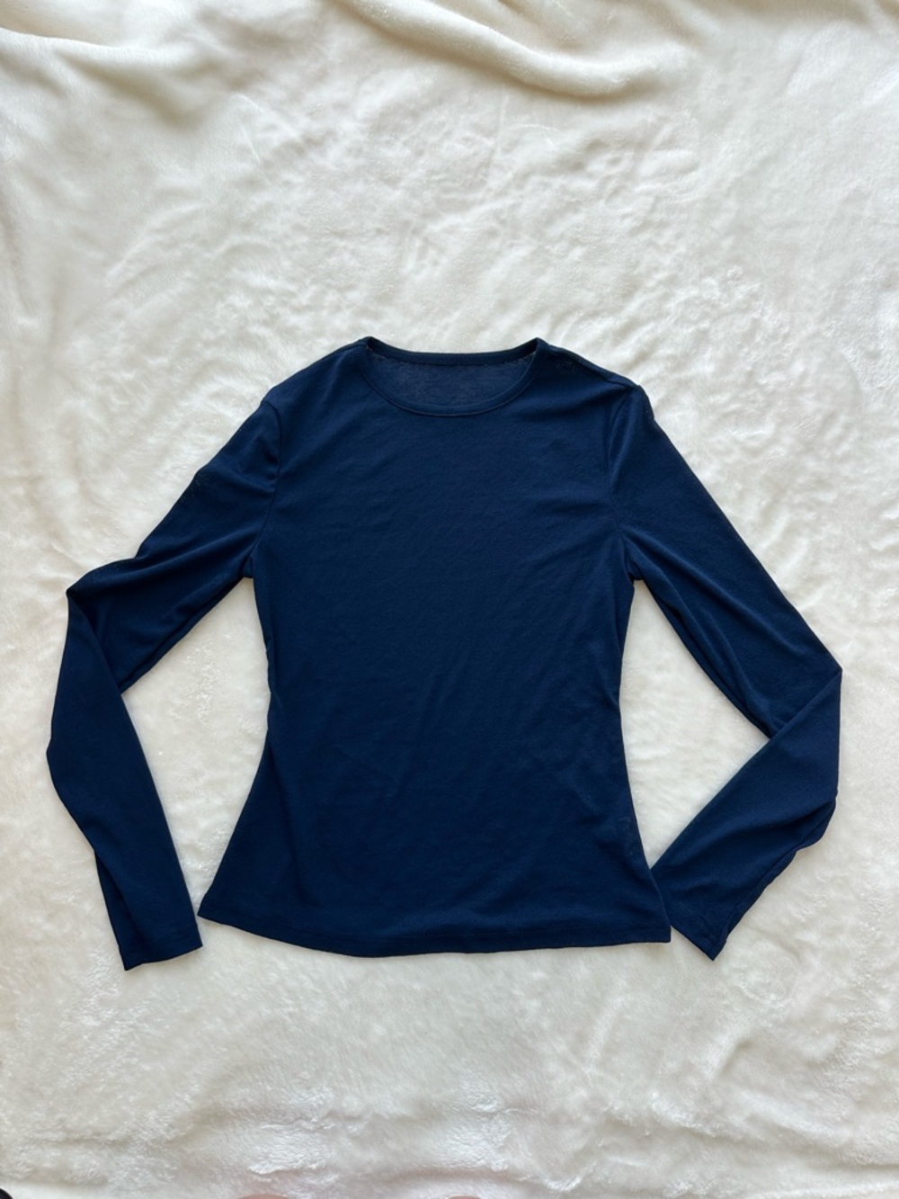 Sheer long sleeve top